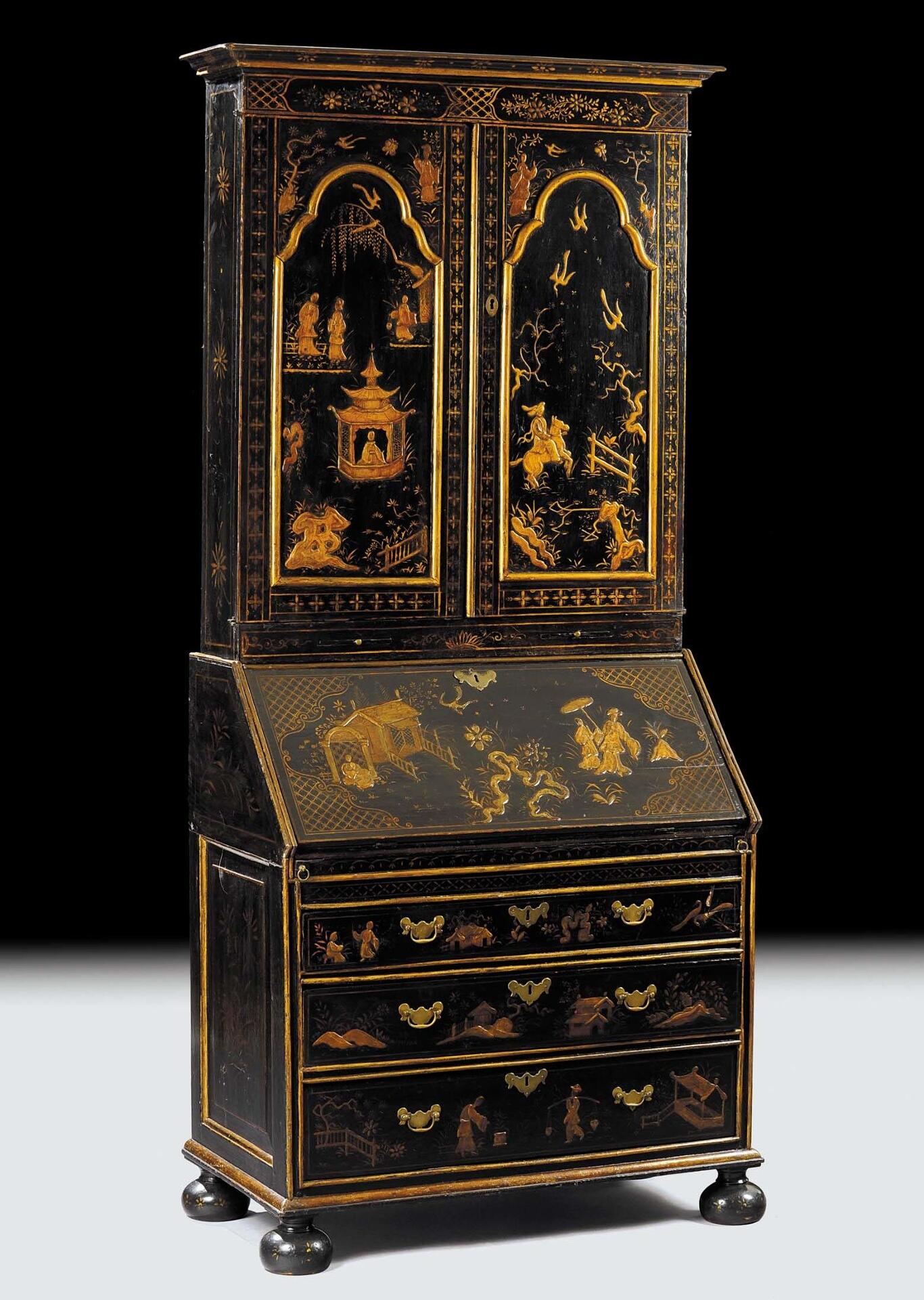 trumeau secretaire costruito in stile classico 600 veneziano a cineserie decorazaione di lusso made in italy riproducibile su misura
