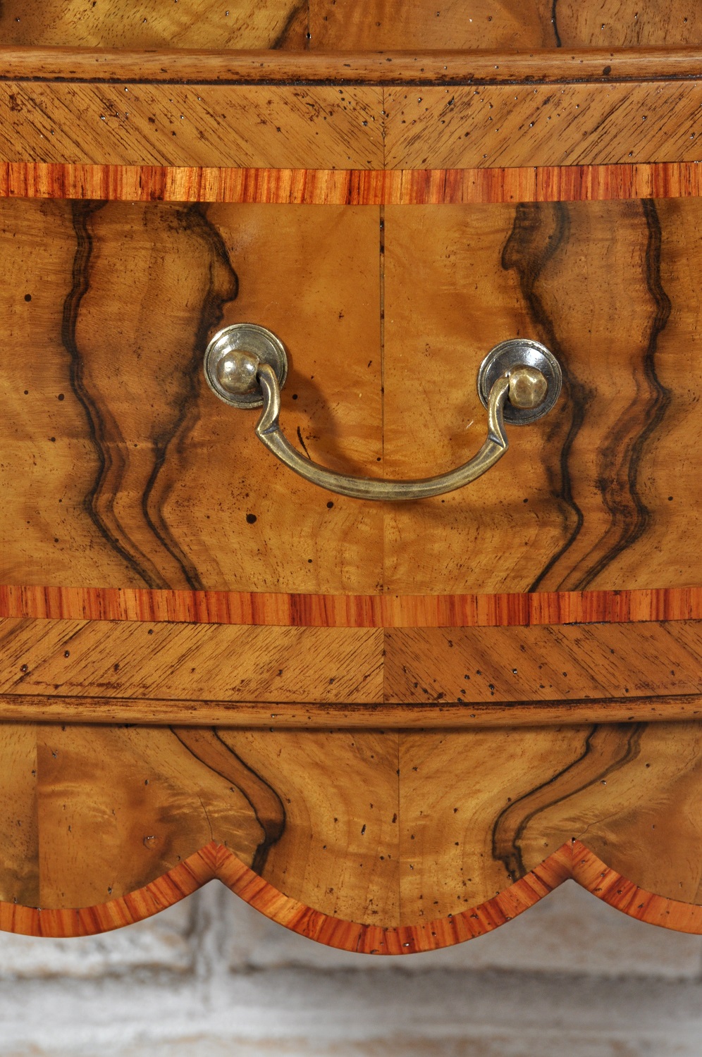 maniglia realizzata in stile luigi xv veneziano riprodotta a mano