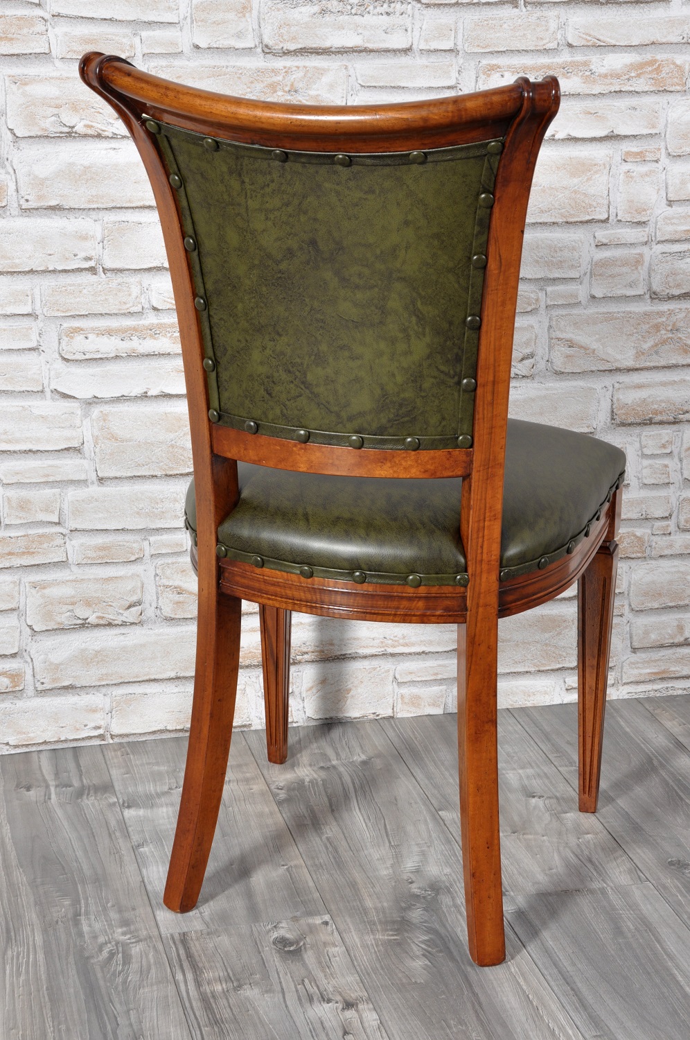 pregiata sedia di lusso in stile classico luigi XVI in legno di noce massello