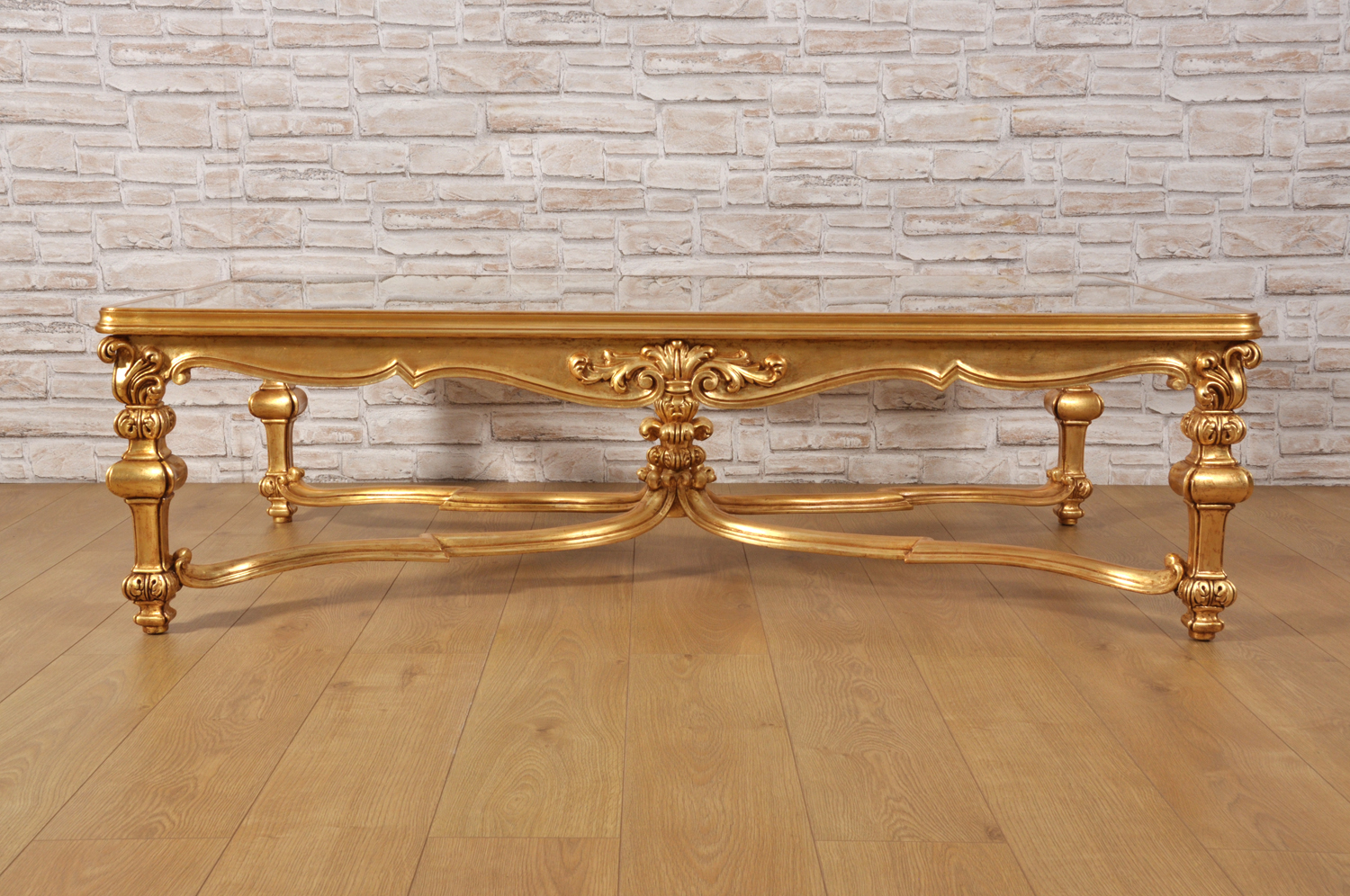 tavolo intagliato di grandi dimensioni rettangolare con le 4 gambe scolpite a mano piano in cristallo manufatto made in Italy di lusso